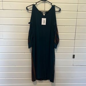 NWT - Mystree Tacoma Slit Shoulder Dress